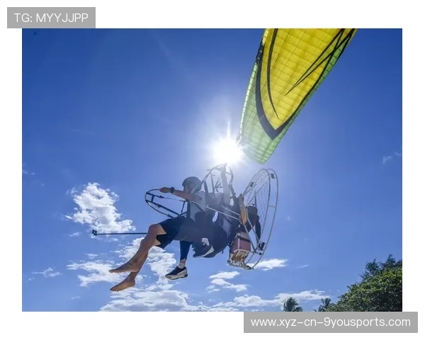 特色海岸线速降滑翔伞，海天一色的极速飞翔，海岛滑翔伞
